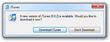 iTunes 9.0.2