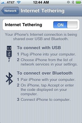 iPhone 3.1.2 Tethering