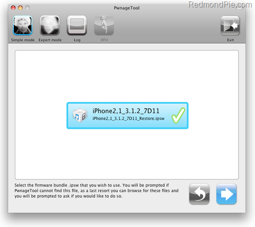 Jailbreak iPhone on 3.1.2 with PwnageTool 3.1.4