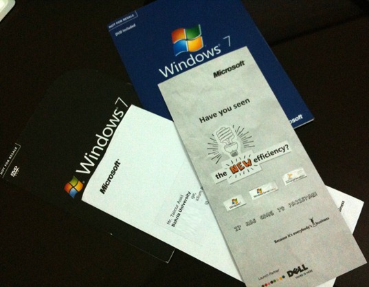 Invitation Card for The New Efficiency Windows 7 Launch Event