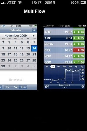 Multifl0w - An iPhone Multitasking Interface