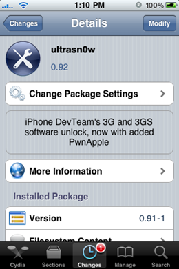 ultrasn0w 0.92