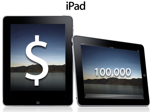 100,000 iPads Sold