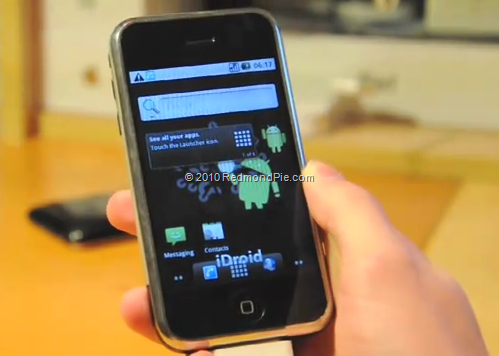 Android 2.2.1 Froyo on iPhone