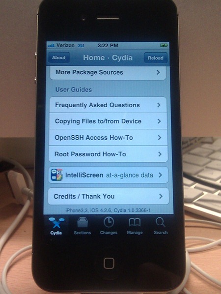 Jailbreak Verizon iPhone 4